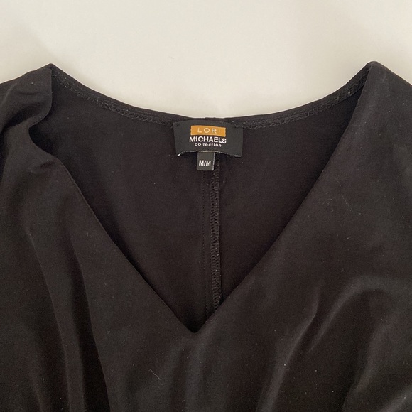 LORI MICHAELS Black Dress - M - Picture 3 of 4